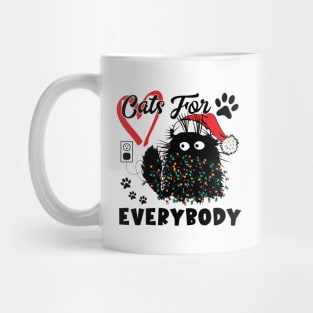 Cats For Everybody Men Kids Women Ugly Christmas Cat Mug